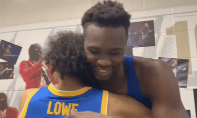 Following Pitt's big win over Ohio State on Friday, Jaland Lowe crashed Papa Amadou Kante's media appearances with a message for the youngster.